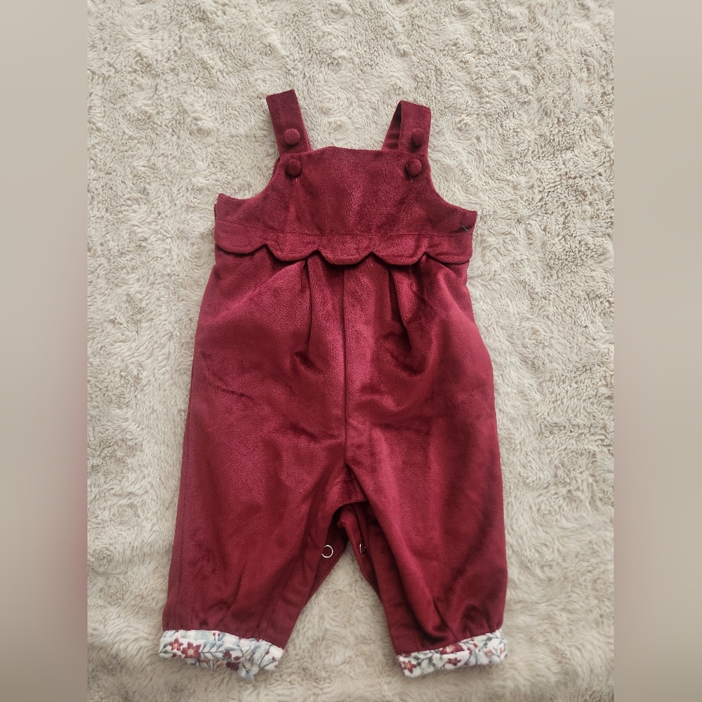 Rachel Zoe Maroon Kids Overalls